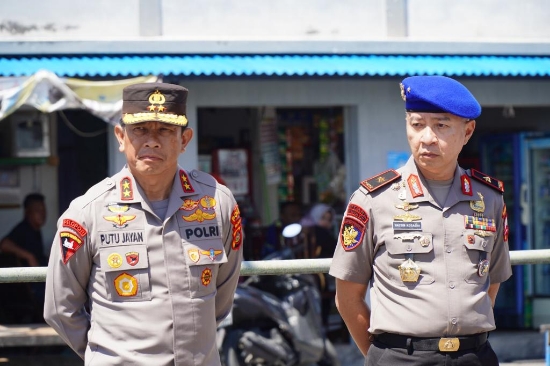 Kapolda Bali Dampingi Kabaharkam Polri Saat Kunker di Bali