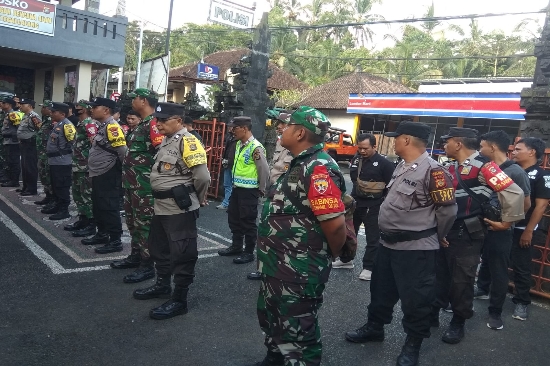 Danramil Tegallalang Ikuti Apel Kesiapan Pengamanan Pengarakan Ogoh Ogoh