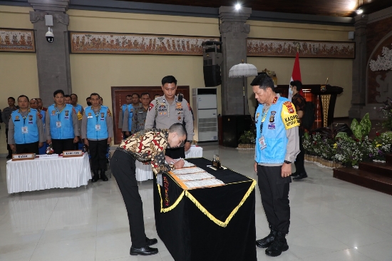 Kapolda Bali Pimpin Pakta Integritas Penerimaan Terpadu Calon Akpol, Bintara dan Tamtama Polri