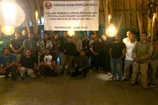 Cegah Penyalahgunaan Airsoft Gun & Air Gun, Porgasi Bali Lakukan Konsolidasi