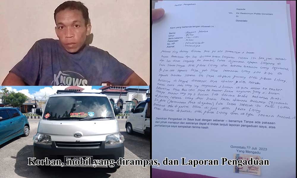 Rampas Kendaraan Konsumen Tanpa Prosedur, Herman Pakaya Laporkan PT ACC Finance