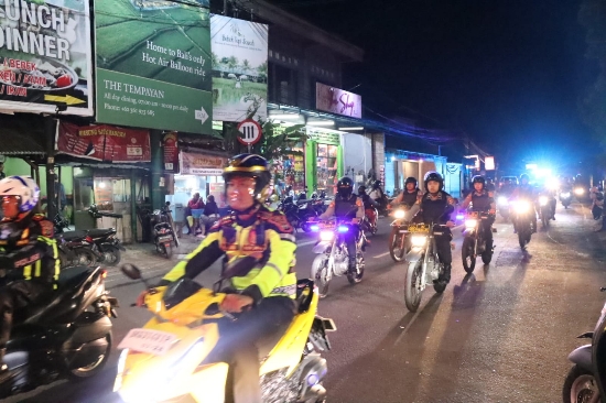Jaga Harkamtibmas, Polres Gianyar Laksanakan Patroli Skala Besar