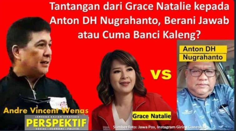 Tantangan dari Grace Natalie kepada Anton DH Nugrahanto, Berani Jawab atau Cuma Banci Kaleng?