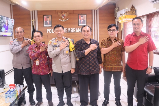 Sinergi untuk Sukseskan Pemilu 2024, Bawaslu Jembrana Audiensi dengan Kapolres Jembrana