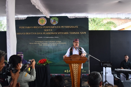 Irjen Kementan Kawal Inseminasi Buatan dan Peresmian Irigasi Perpompaan Peternakan di Labuan Bajo