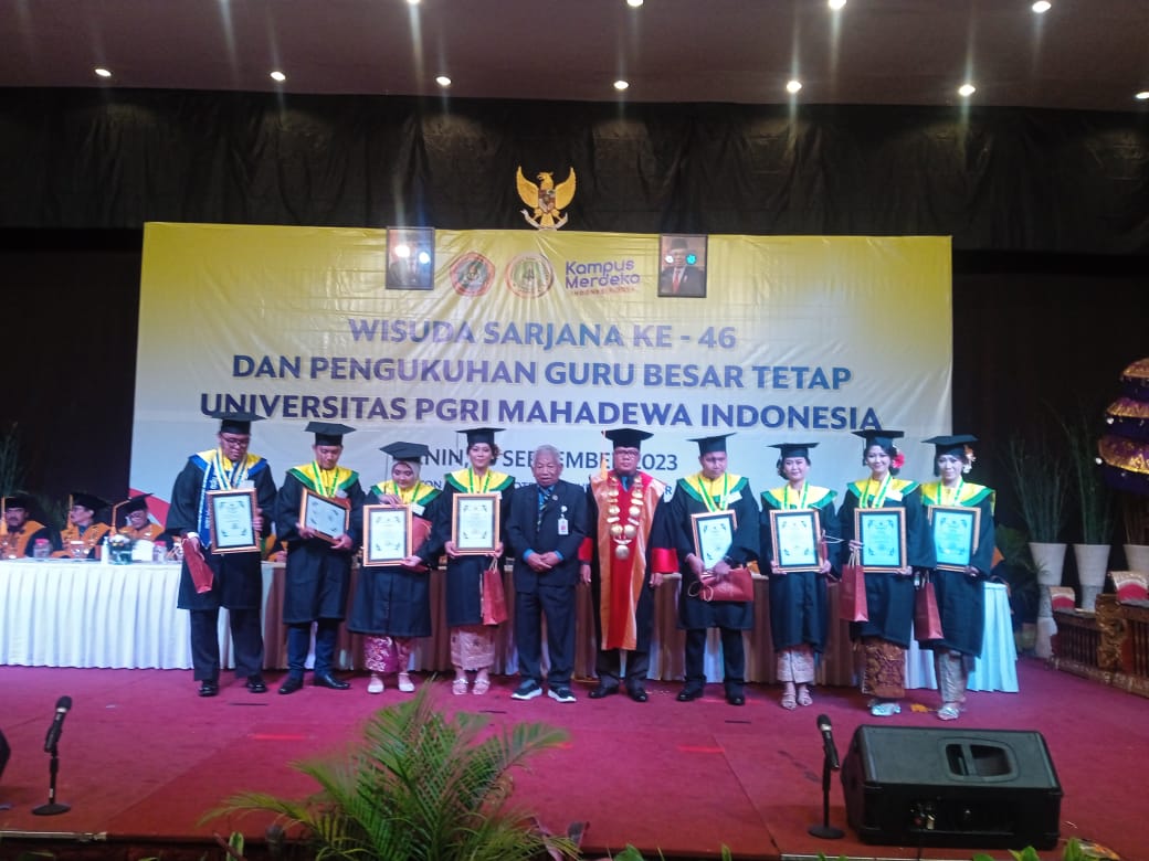 UPMI Gelar Wisuda ke-46 dan Kukuhkan 2 Guru Besar Tetap, Rektor Prof Made Suarta: Ini Momen Istimewa