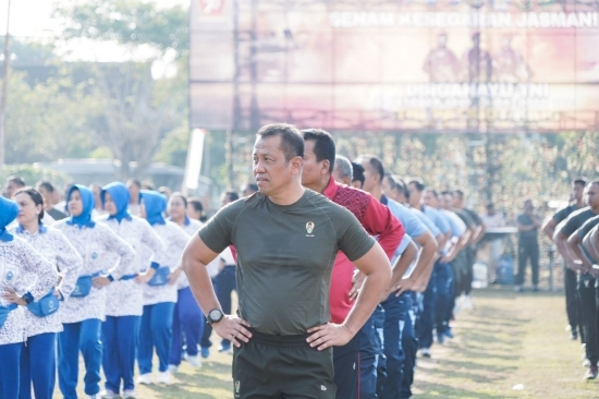 Menjelang Hut ke-78 TNI Tahun 2023, Ribuan Prajurit Kodam IX/Udayana Gelar SKJ 88