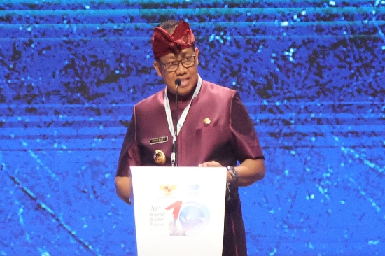 Pj. Gubernur Mahendra Jaya Kenalkan Konsep Pemuliaan Air Sebagai Sumber Kehidupan pada Rapat SCM World Water Forum