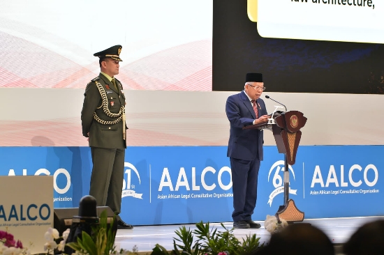 Di Hadapan Utusan 33 Negara Asia-Afrika, Wapres Gelorakan Solidaritas Antarbangsa Perangi Kejahatan Transnasional