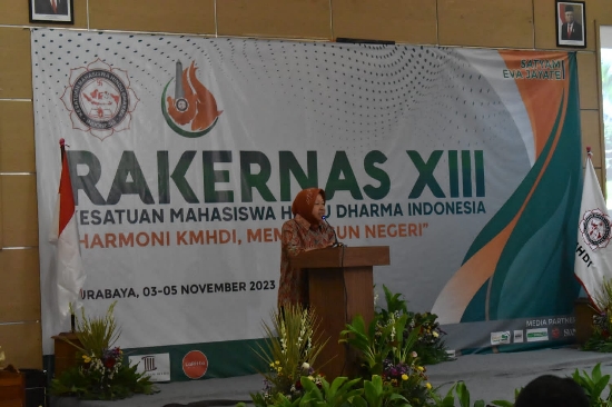 Buka Rakernas XIII KMHDI, Menteri Sosial Ajak Kader KMHDI agar Melek Permasalahan Masyarakat