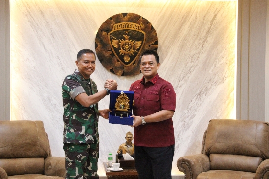 Kakanwil Kemenkumham Bali Lakukan Audiensi dengan Pangdam IX/ Udayana