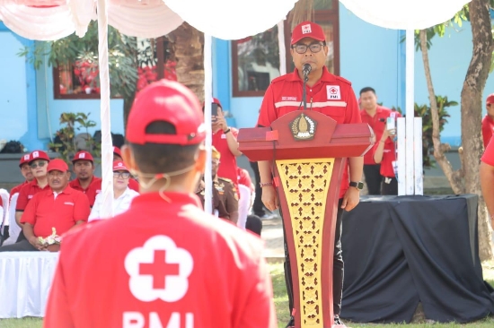 Wawali Arya Wibawa Pimpin Apel Hari Relawan PMI, Apresiasi dan Harapkan PMI Denpasar jadi Role Model Kemanusiaan
