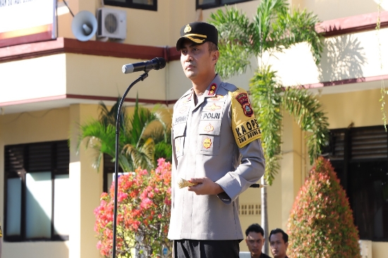 Kapolres Buleleng Pimpin Apel Pagi