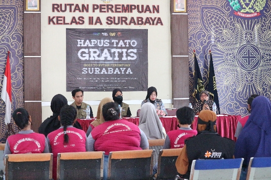 17 Warga Binaan Rutan Perempuan Surabaya Ikuti Program Hapus Tato