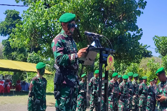 40 Orang Prajurit Siswa Rindam Udayana Laksanakan Pembaretan dan Penyematan Brevet Yuddhawastu Pramukha