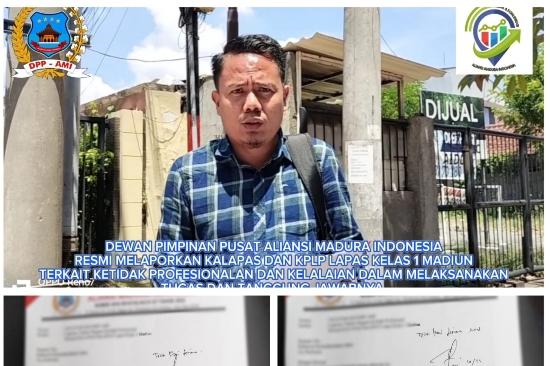 DPP AMI Resmi Melaporkan KALAPAS dan KPLP Kelas 1 Madiun