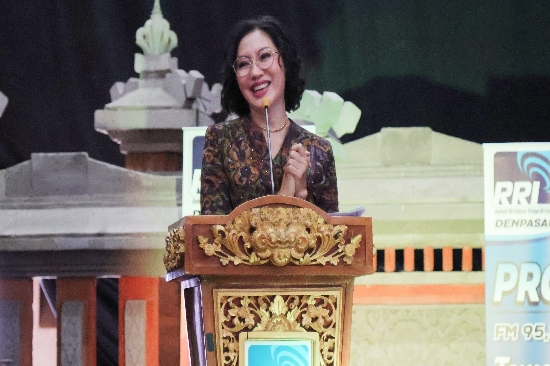 Angkat Tema Kebhinekaan, Pj. Ketua TP PKK Provinsi Bali Apresiasi Lomba Gerak Tari dan Lagu LPP RRI Denpasar