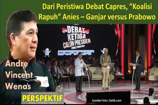 Dari Peristiwa Debat Capres, “Koalisi Rapuh” Anies – Ganjar versus Prabowo