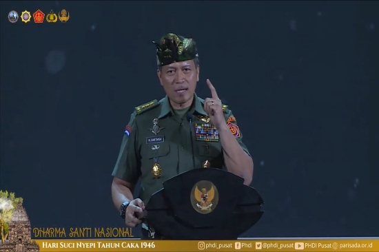 Hadiri Dharma Santhi Nasional, Cantiasa Sampaikan Apresiasi dan Dorong Kemajuan Generasi Muda Hindu