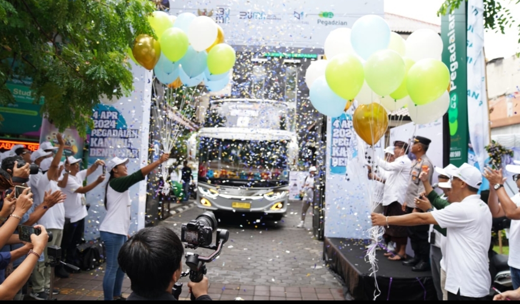 Idul Fitri Penuh Berkah: PT. Pegadaian Kanwil VII Denpasar Sediakan 5 Bus untuk Mudik Gratis Tahun 2024