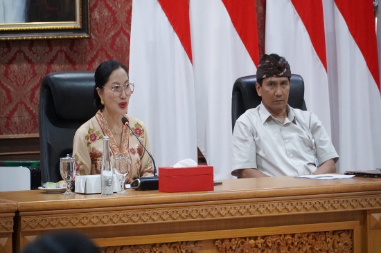 Pimpin Rapat Koordinasi, Pj. Ketua TP PKK Provinsi Bali, Ny. drg. Ida Mahendra Jaya Sosialisasikan Gerakan DELIGI menuju Bali Bebas Karies 2029