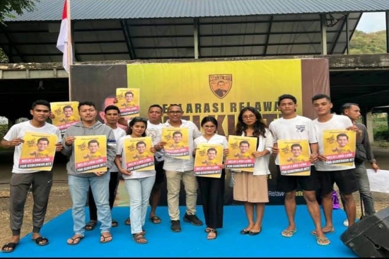 Relawan Melki NTT Gelar Deklarasi Siap Bekerja Menangkan MLL di Pilgub NTT 2024