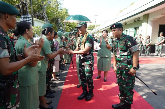 Disambut Danyonif, Pangdam Apresiasi Prestasi Yonif 900/SBW
