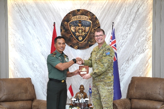 Pangdam Udayana Terima Kunjungan AD Australia
