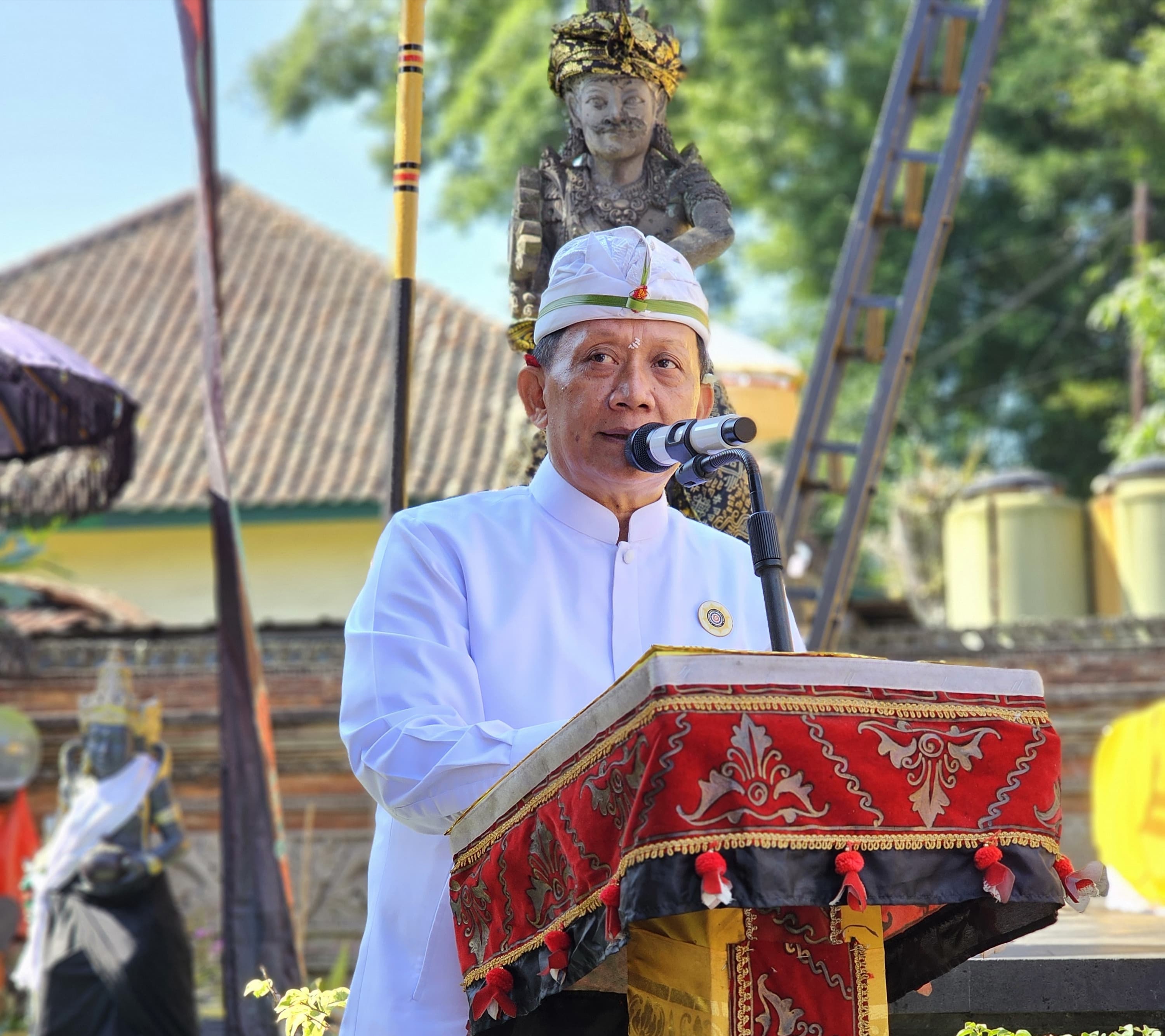 Pengurus PHDI Provinsi Jabar Masa Bhakti 2024-2029 Laksanakan Upacara Mejaya-Jaya di Pura Agung Wira Loka Natha Cimahi