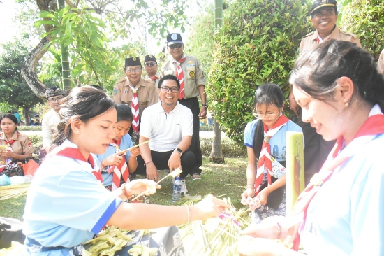Wawali Arya Wibawa Tinjau Lomba Serangkaian Hari Pramuka di Taman Kota Lumintang
