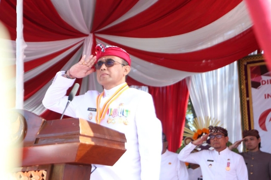 Wali Kota Jaya Negara Pimpin Apel Peringatan HUT ke-79 Proklamasi Kemerdekaan RI di Kota Denpasar