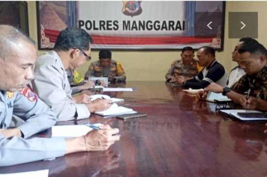 Kapolres Manggarai Pimpin Rapat Anev Mingguan, Ini Tujuannya