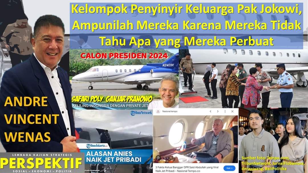 Kelompok Penyinyir Keluarga Pak Jokowi, Ampunilah Mereka Karena Mereka Tidak Tahu Apa yang Mereka Perbuat