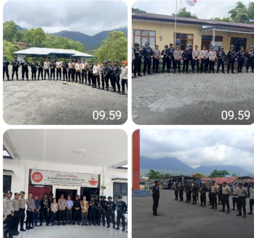 Jelang Pilkada Manggarai 2024, Polres Manggarai dan Brimob Kompi 2 Yon B Pelopor Gelar Patroli Gabungan