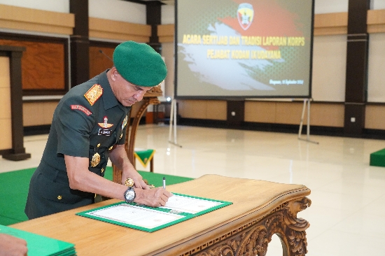 Pangdam Zamroni Pimpin Sertijab Pejabat Kodam IX/Udayana