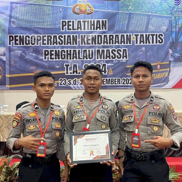 Polres Manggarai Kembali Meraih Prestasi Pelatihan Pengoperasian Kendaraan Taktis Penghalau Massa T.A 2024