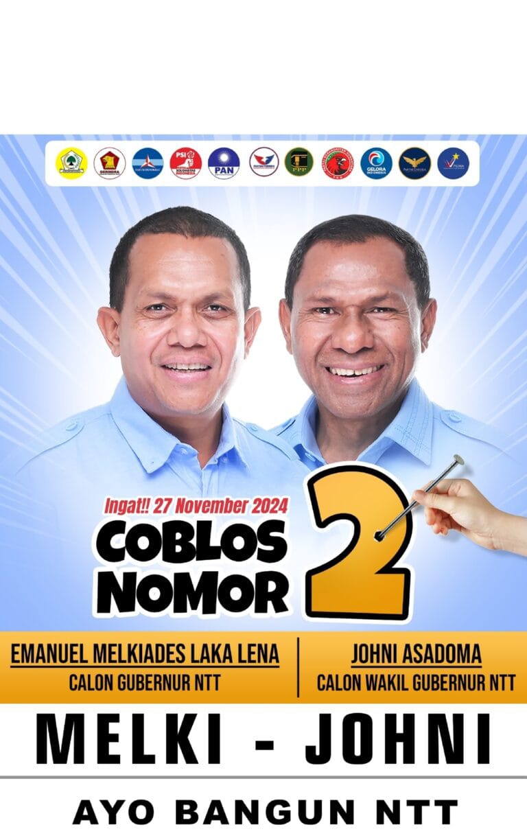 Pilgub NTT, Survei Voxpol Center: Paket Melki-Johni Berlubang Besar Menang Jadi Gubernur dan Wakil Gubernur NTT
