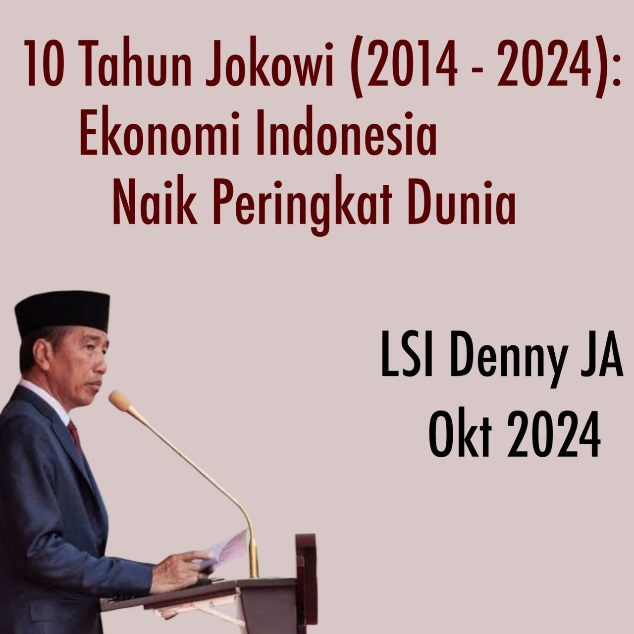 Ekonomi Indonesia Naik Peringkat Dunia Selama 10 Tahun Jokowi (2014-2024)
