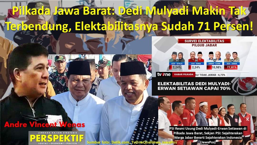 Pilkada Jawa Barat: Dedi Mulyadi Makin Tak Terbendung, Elektabilitasnya Sudah 71 Persen!