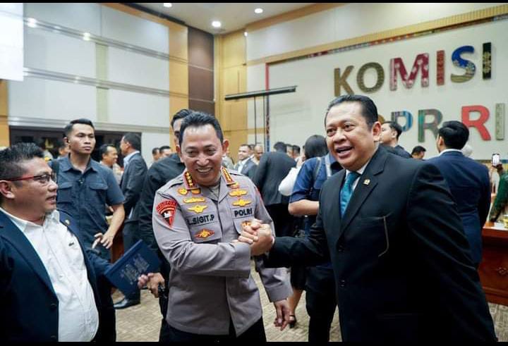 Rapat Kerja Komisi III DPR RI dengan Kapolri, Bamsoet Minta Penegakan Hukum Judi Online Ditingkatkan