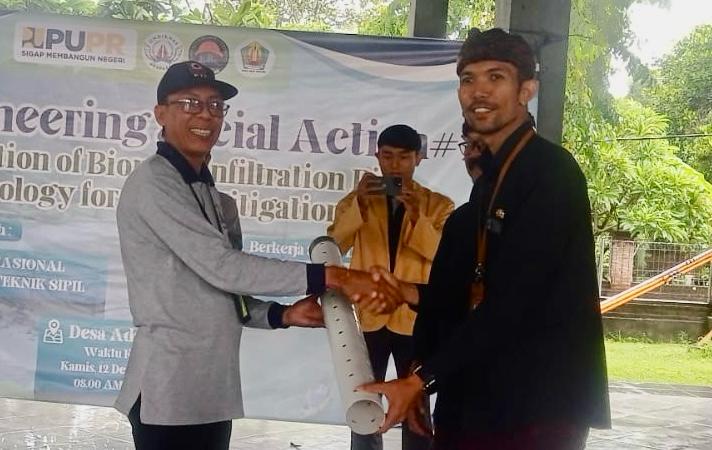 Jaga Kelestarian Lingkungan Kelurahan Panjer dan Undiknas Denpasar Laksanakan Pemasangan Biopori