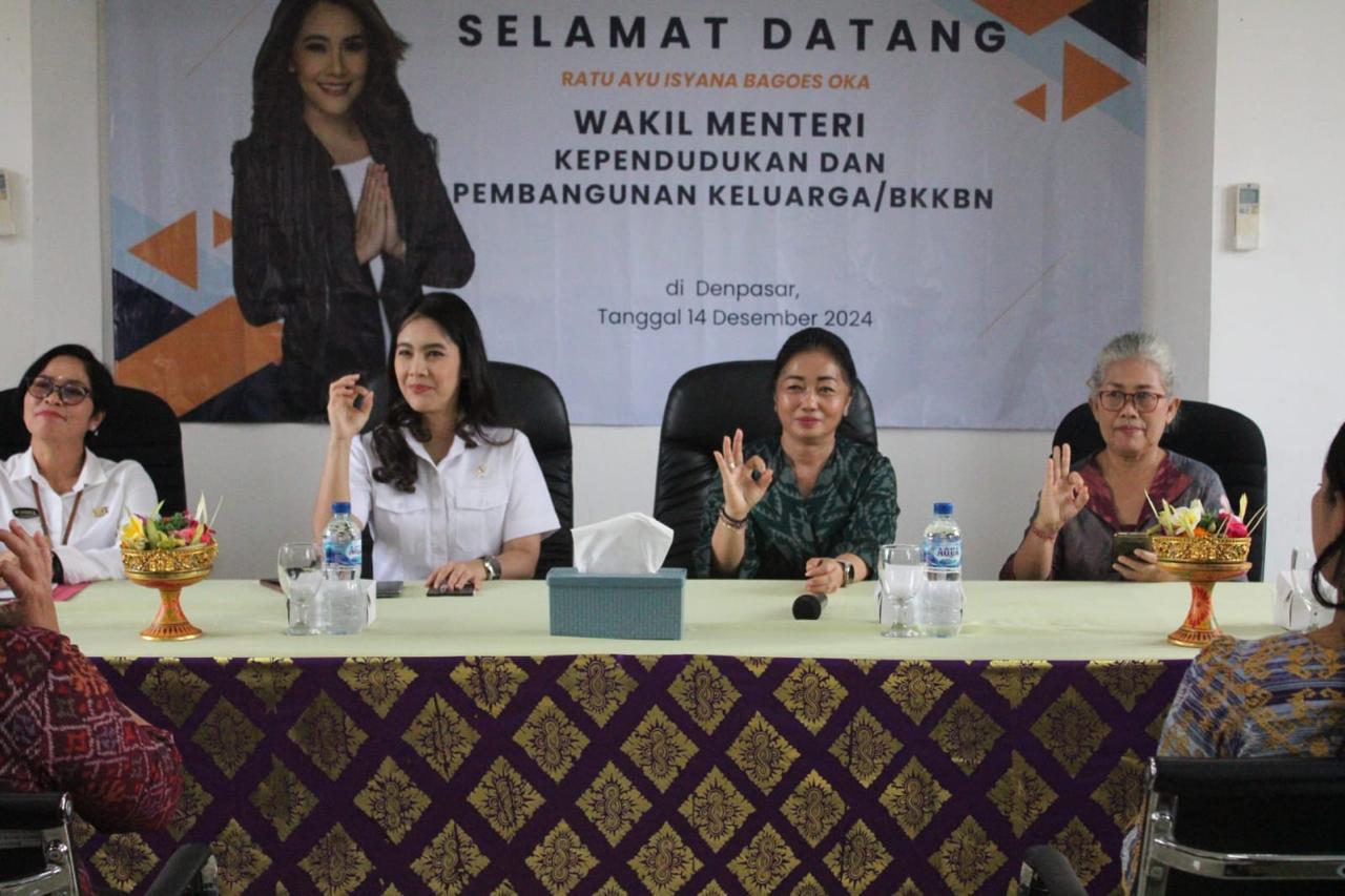 Tinjau Penerapan Inovasi GENTING, Wamen Kependudukan dan Pembangunan Keluarga, Isyana Bagoes Oka Sambangi Denpasar