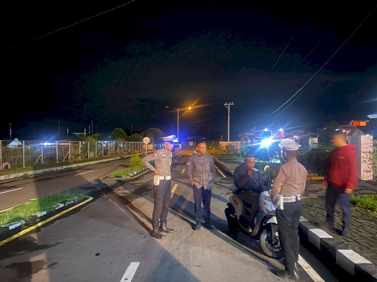Antisipasi Balap Liar, Satlantas Polres Manggarai Gelar Patroli Malam