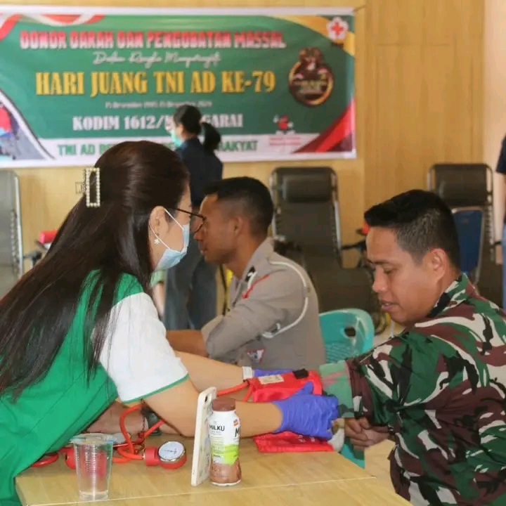 Peduli Terhadap Sesama, Kodim 1612/Manggarai Gelar Donor Darah