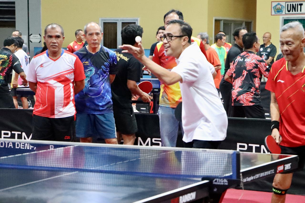 Wali Kota Jaya Negara Buka Turnament Tenis Meja Proton Cup RSUP Prof. Ngoerah 2024