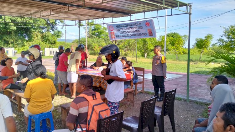 Polsek Reo Gelar Bazar Ramadhan Polri Presisi 2025, Warga Antusias Serbu Pasar Murah