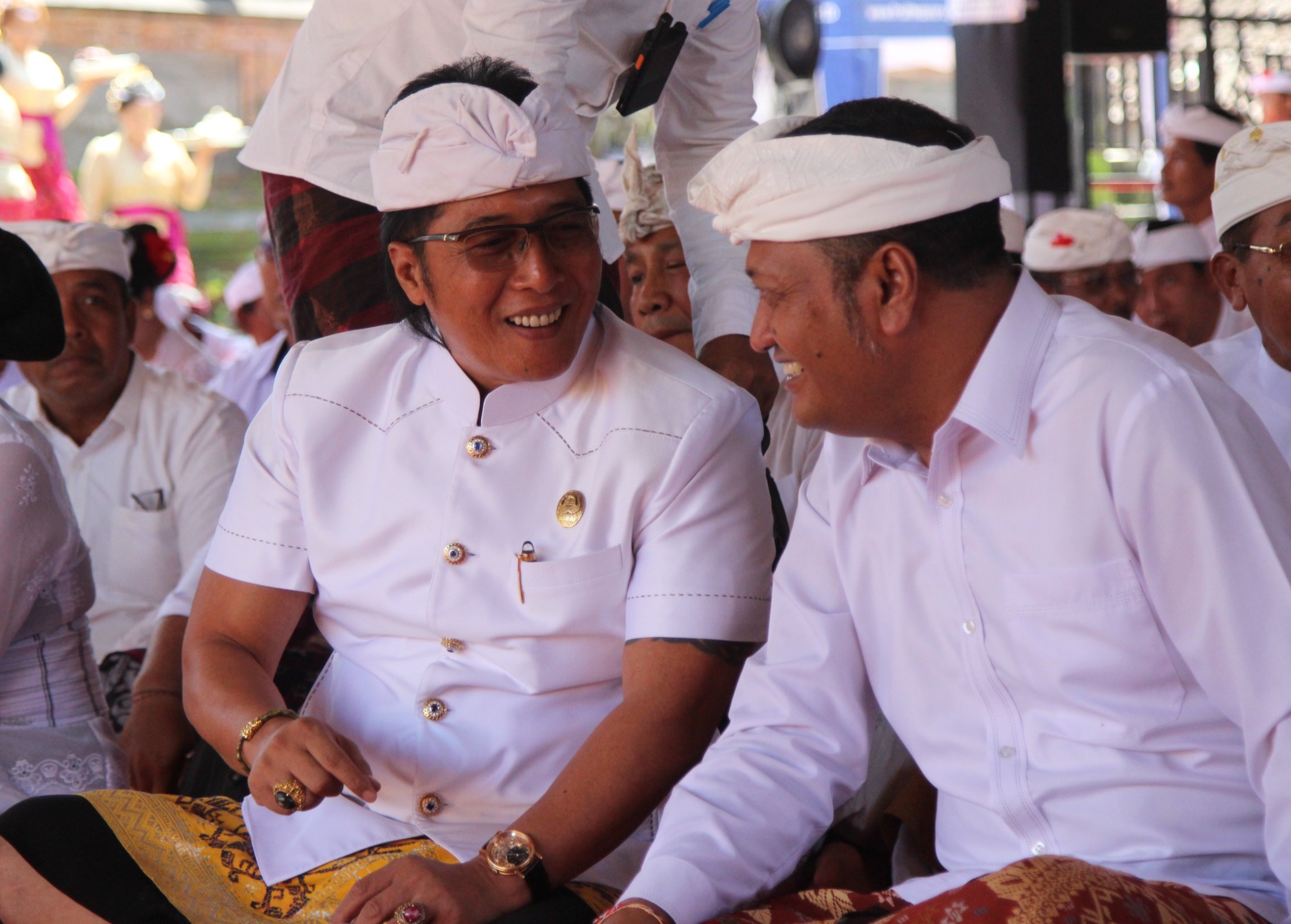 Wakil Gubernur Giri Prasta Hadiri Upacara Tawur Tabuh Gentuh di Pura Agung Payangan
