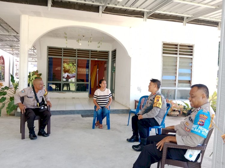Polsek Reo Gelar Patroli dan Sambang Sejumlah Gereja Jelang Perayaan Hari Raya Paskah