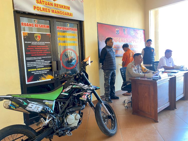 Polisi Ringkus Pelaku Pencurian Motor di Ruteng, Barang Bukti telah Diamankan