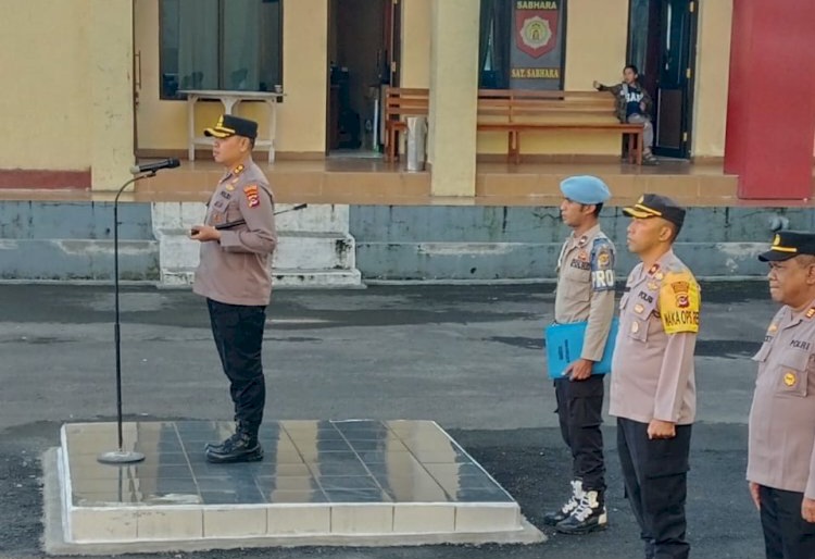 Kapolres Manggarai Pimpin Apel Mingguan, Berikut Arahan dan Penekanan Kepada Seluruh Personel